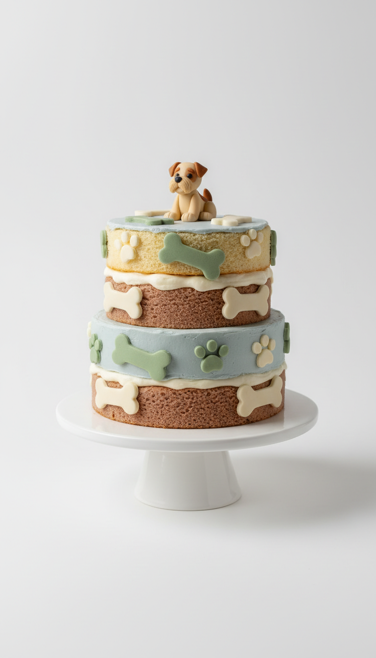 Mini Pup Party Layer Cake